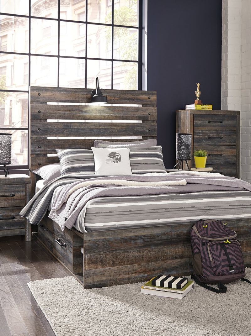 Drystan Signature Design by Ashley Bed with 2 Storage Drawers image
