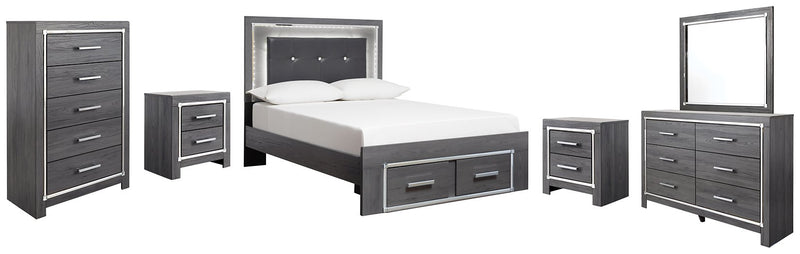 Lodanna Signature Design 8-Piece Bedroom Set with 2 Storage Drawers image
