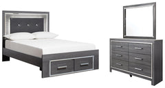 Lodanna Signature Design 5-Piece Bedroom Set with 2 Storage Drawers image