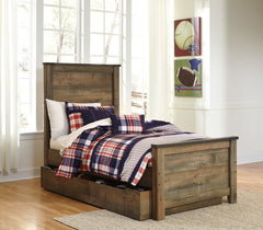 Trinell Signature Design by Ashley Bed with Storage Drawer