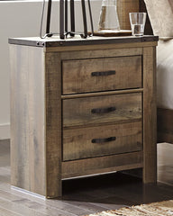 Trinell Signature Design by Ashley Two Drawer Nightstand image