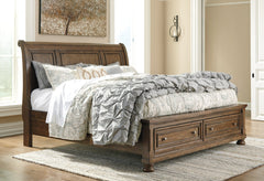 Flynnter Signature Design by Ashley Bed with 2 Storage Drawers