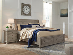 Lettner Signature Design by Ashley Bed with 2 Storage Drawers