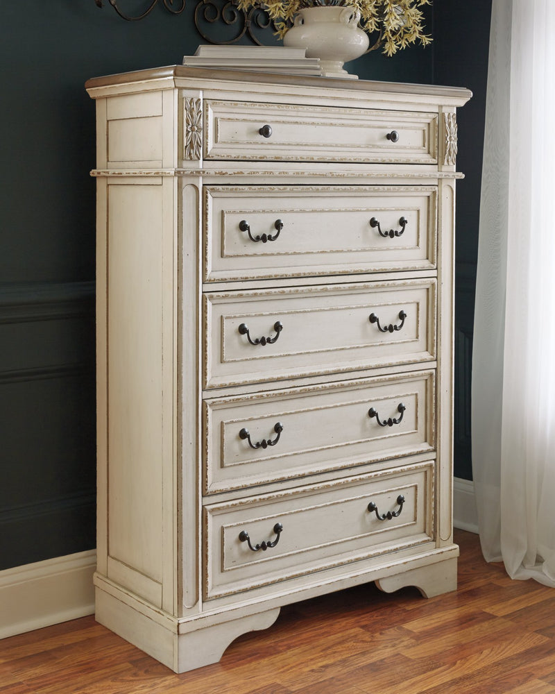 Realyn Signature Design by Ashley Five Drawer Chest image