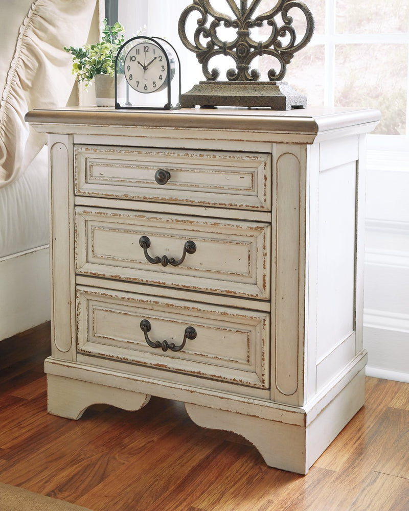 Realyn Signature Design by Ashley Three Drawer Nightstand image