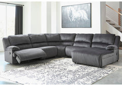 Clonmel Signature Design by Ashley 5-Piece Reclining Sectional