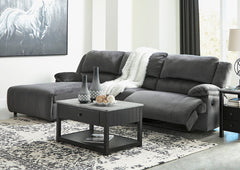 Clonmel Signature Design by Ashley 3-Piece Power Reclining Sectional with Chaise image
