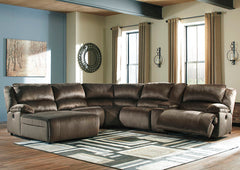 Clonmel Signature Design by Ashley 6-Piece Reclining Sectional