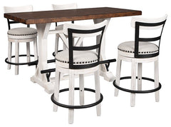 Valebeck Signature Design Counter Height 5-Piece Dining Room Set image