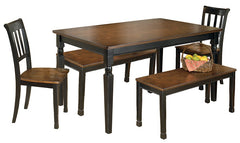 Owingsville Signature Design 5-Piece Dining Room Set with Dining Room Bench image