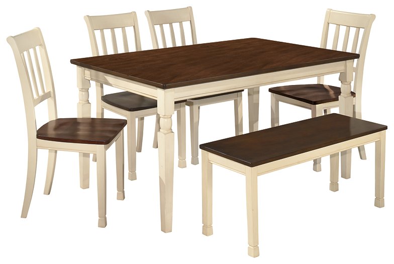 Whitesburg Signature Design 6-Piece Dining Room Set with Dining Room Bench image