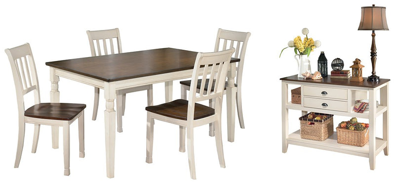 Whitesburg Signature Design 6-Piece Dining Room Package