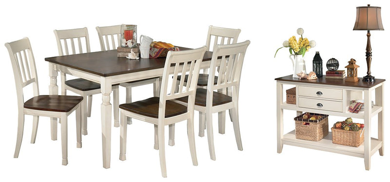 Whitesburg Signature Design 8-Piece Dining Room Package image