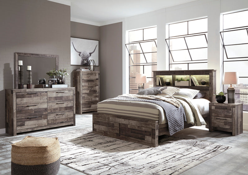 Derekson Benchcraft 5-Piece Bedroom Set with 2 Storage Drawers