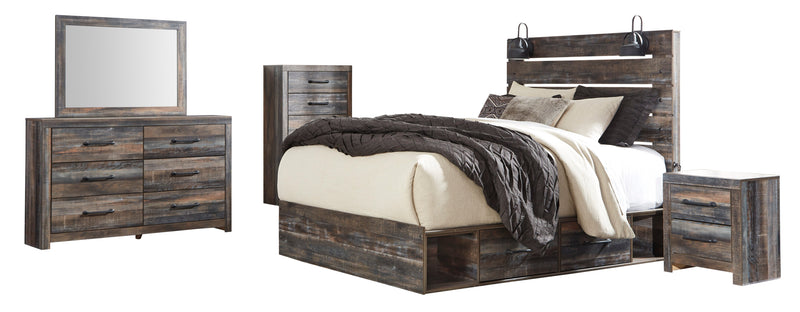 Drystan Signature Design 5-Piece Bedroom Set with 2 Storage Drawers