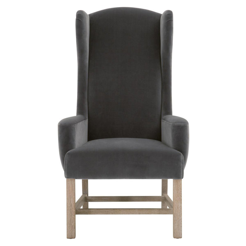 Essentials For Living Stitch & Hand Bennett Arm Chair in Dark Dove Velvet (Set of 2) image