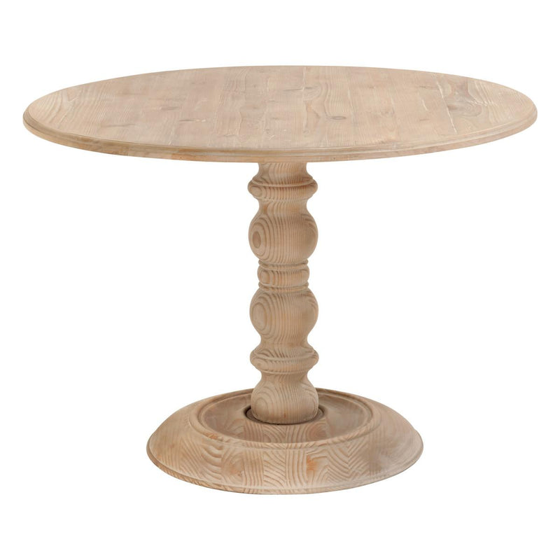 Essentials For Living Bella Antique Chelsea 42 inch Round Dining Table in Smoke Gray Pine image