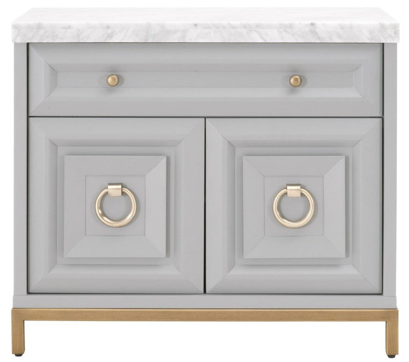 Essentials for Living Traditions Azure Carrera Media Chest in Dove Gray image