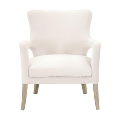 Essentials For Living Villa Calvin Club Chair in Cream Velvet/Natural Gray image