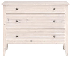 Essentials for Living Bella Antique Cammile Entry Cabinet in White Wash Pine image