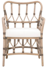 Essentials for Living Sel De Mer Caprice Arm Chair in Matte Gray Rattan image