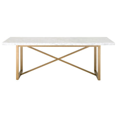 Essentials For Living Traditions Carrera Dining Table in Brushed Gold image