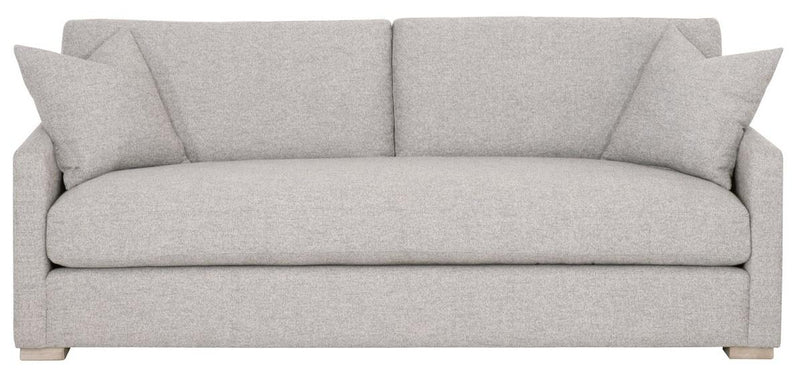Essentials for Living Stitch & Hand - Upholstery Clara 86" Slim Arm Sofa in Mineral Silver, Natural Gray Oak image
