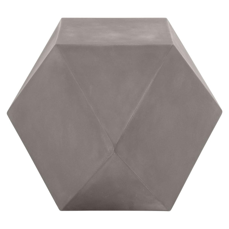 Essentials for Living District Facet Accent Table in Slate Gray image