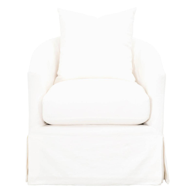 Essentials For Living Stitch & Hand Faye Swivel Club Chair in Cream Crepe image