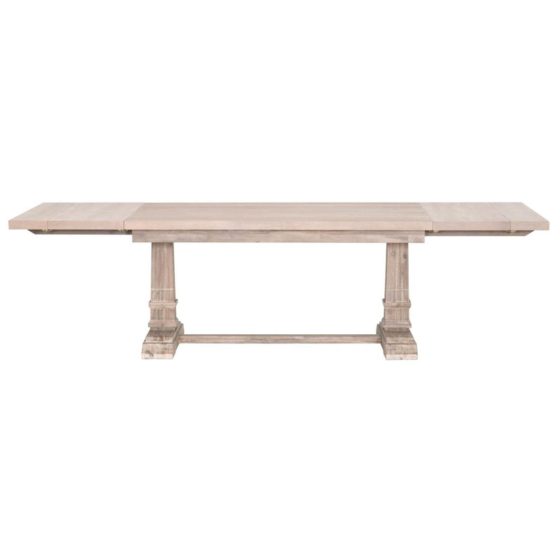 Essentials For Living Traditions Hudson Rectangle Extension Dining Table in Natural Gray image