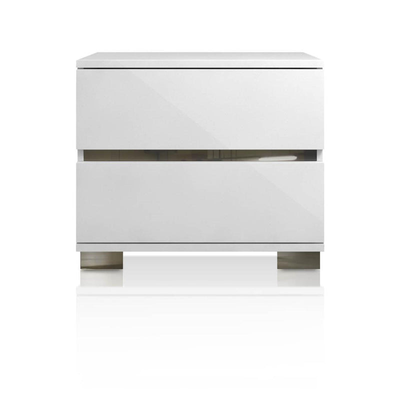 Essentials For Living Vivente Icon Nightstand in White High Gloss image