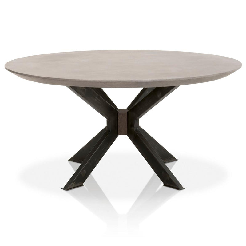 Essentials For Living District Industry Round Dining Table in Ash Grey image