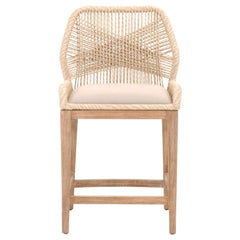 Essentials For Living Woven Loom Counter Stool in Sand Rope/Natural Gray image