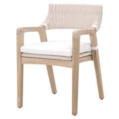 Essentials For Living Woven Lucia Outdoor Arm Chair in White image
