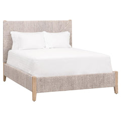 Essentials for Living Woven Malay Queen Bed in White Wash Abaca Rope, Natural Gray Mahogany image