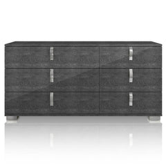 Essentials For Living Vivente Noble Double Dresser in Grey Birch High Gloss image
