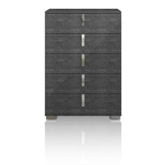 Essentials For Living Vivente Noble High Chest in Grey Birch High Gloss image
