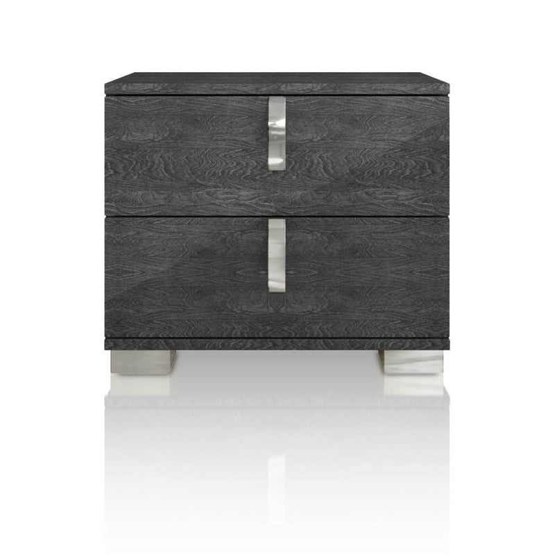 Essentials For Living Vivente Noble Nightstand in Grey Birch High Gloss image