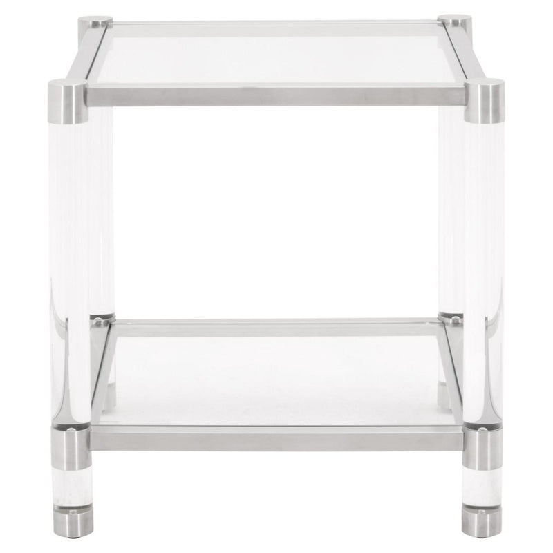 Essentials for Living Traditions Nouveau End Table in Brushed Stainless Steel image