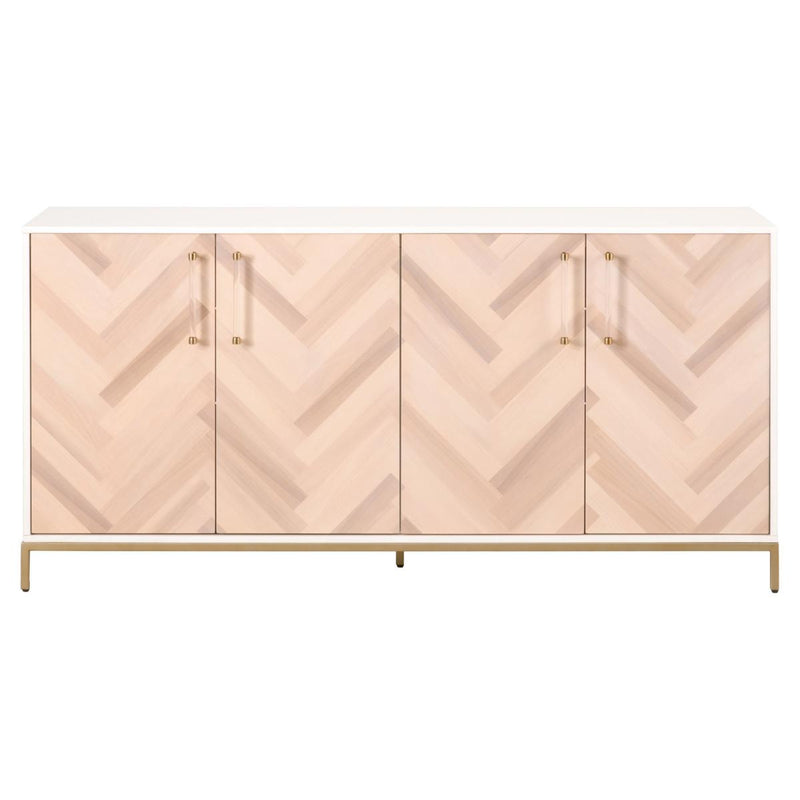 Essentials For Living Traditions Nouveau Media Sideboard in Matte White image