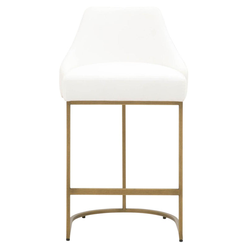 Essentials For Living Traditions Parissa Counter Stool (Set of 2) in Peyton-Pearl/Brushed Gold image