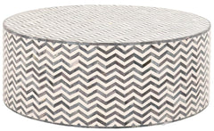 Essentials for Living L'Object Peak Coffee Table in  White Resin / Gray Dyed Bone image
