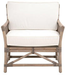 Essentials for Living Sel De Mer Shore Club Chair in Matte Gray Rattan image