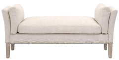 Essentials for Living Essentials Warner Bench in Bisque French Linen, Natural Gray Ash image