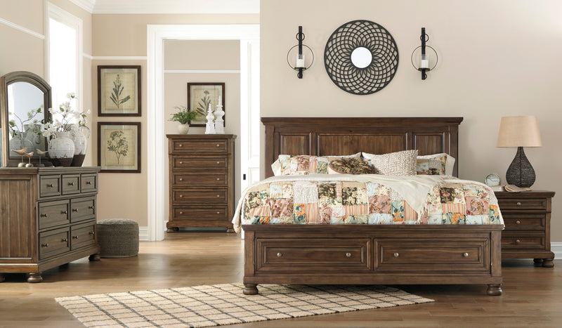 Flynnter Signature Design 5-Piece Bedroom Set with 2 Storage Drawers image