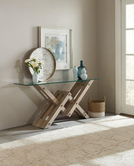 Affinity Glass Top Accent Console image