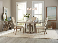 Affinity 48in Round Pedestal Dining Table w/1-18in Leaf image