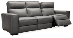 Braeburn Leather Sofa w/PWR Recline PWR Headrest image