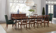 Charleston Rectangle Leg Dining Table w-2-22in leaves image