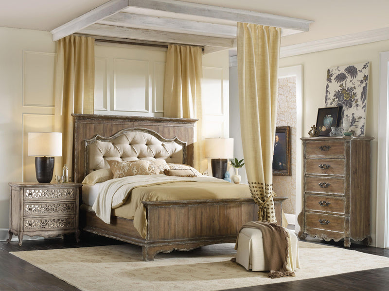 Chatelet California King Upholstered Mantle Panel Bed image